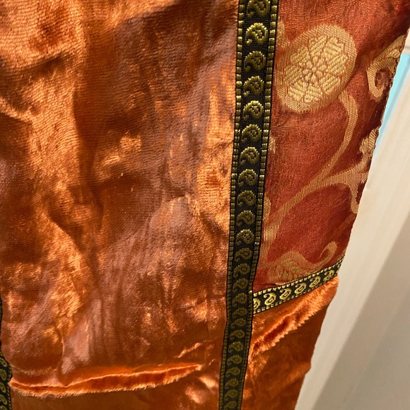 Beautiful Made in India Mixed Fabric Patchwork Reversible Scarf - Picture 6 of 12